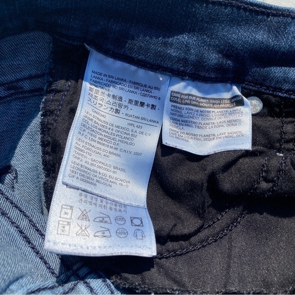 Levi’s Mile High Super Skinny jeans womens 26 denim raw hem distressed ankle - Picture 5 of 10